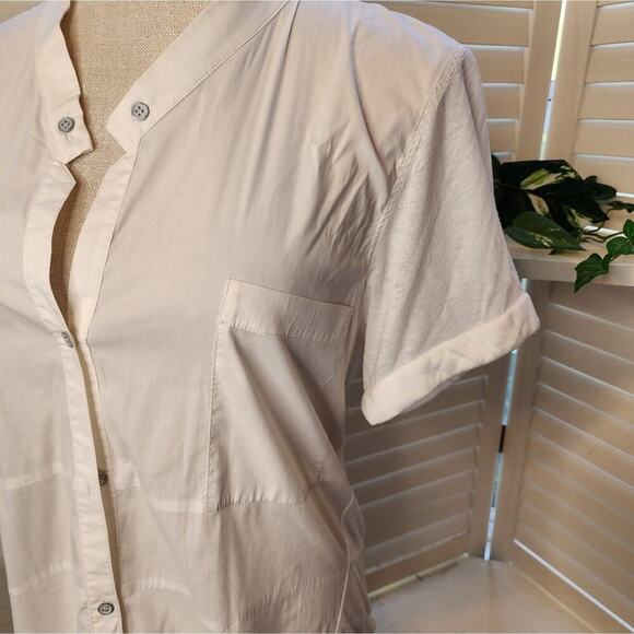 HELMUT LANG WHITE BUTTON DOWN WITH POCKET SIZE LARGE - Picture 3 of 6